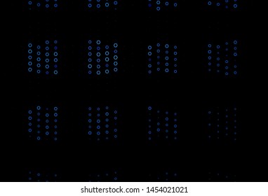 Dark BLUE vector texture with colorful hexagons. Illustration of abstract hexagons on colorful surface. Pattern can be used for landing pages.