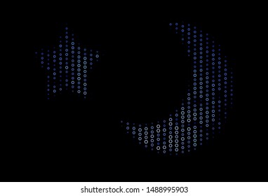 Dark BLUE vector texture with colorful hexagons. Simple background with colorful hexagons. Pattern can for your ad, booklets.