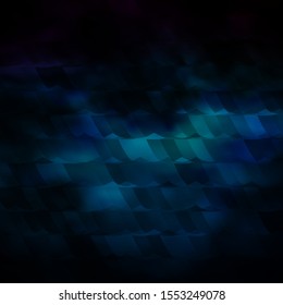 Dark BLUE vector texture with colorful hexagons. Design in abstract style with hexagons. Pattern for texture of wallpapers.