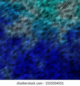Dark BLUE vector texture with colorful hexagons. Abstract illustration with colorful hexagons. Pattern for landing pages.