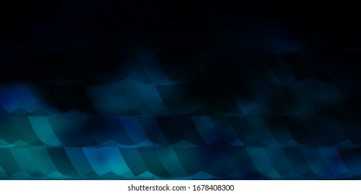 Dark BLUE vector texture with colorful hexagons. Colorful hexagons on blur backdrop. Design for website posters, banners.