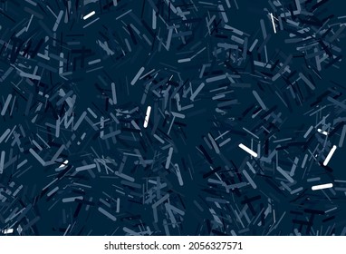 Dark blue vector texture with colorful lines. Blurred decorative design in simple style with lines. Backdrop for TV commercials.
