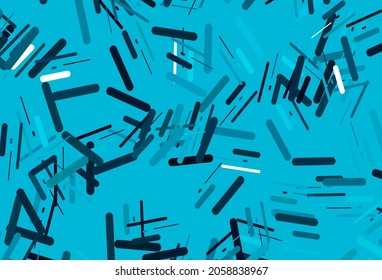 Textura vectorial azul oscuro con líneas coloridas. Ilustración abstracta brillante con palos de color. Diseño inteligente para su anuncio comercial.