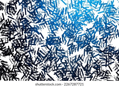 Textura vectorial azul oscuro con líneas coloridas. Ilustración decorativa brillante con líneas sobre plantilla abstracta. Diseño inteligente para su anuncio comercial.