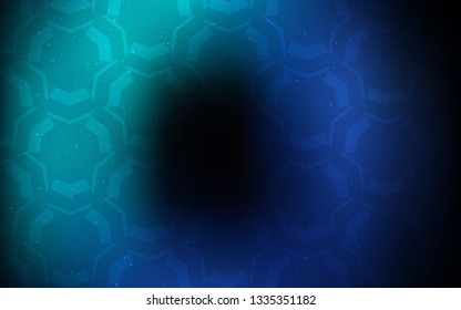 Dark BLUE vector texture with curved lines. Colorful abstract illustration with gradient lines. New composition for your brand book.
