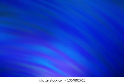 Dark BLUE vector texture with curved lines. A completely new colorful illustration in simple style. New composition for your brand book.