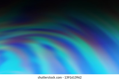 Dark BLUE vector texture with curved lines. A completely new colorful illustration in simple style. The best colorful design for your business.
