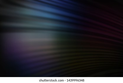 Dark BLUE vector texture with curved lines. Modern gradient abstract illustration with bandy lines. New composition for your brand book.