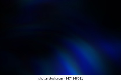 Dark BLUE vector texture with curved lines. An elegant bright illustration with gradient. Abstract style for your business design.