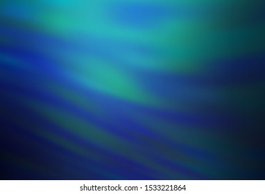 Dark BLUE vector texture with curved lines. A circumflex abstract illustration with gradient. A completely new template for your design.