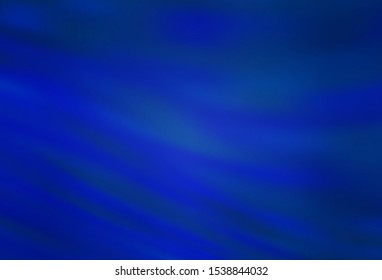 Dark BLUE vector texture with curved lines. Colorful illustration in abstract style with gradient. New composition for your brand book.