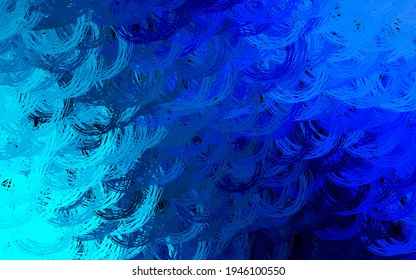 Dark BLUE vector texture with curved lines. A shining illustration, which consists of curved lines. Brand new design for your ad.