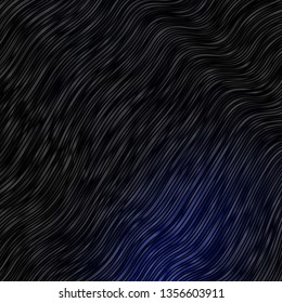Dark BLUE vector texture with curves. Bright illustration with gradient circular arcs. Best design for your posters, banners.