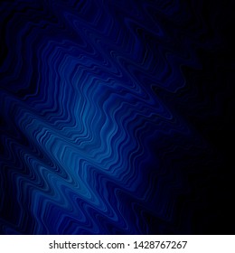 Dark BLUE vector texture with curves. Colorful abstract illustration with gradient curves. Pattern for websites, landing pages.