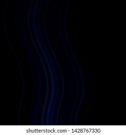 Dark BLUE vector texture with curves. Illustration in abstract style with gradient curved.  Pattern for ads, commercials.