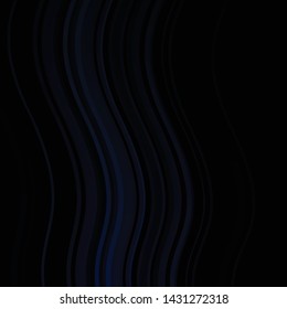 Dark BLUE vector texture with curves. Illustration in abstract style with gradient curved.  Pattern for ads, commercials.