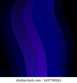 Dark BLUE vector texture with curves. Illustration in abstract style with gradient curved.  Pattern for commercials, ads.