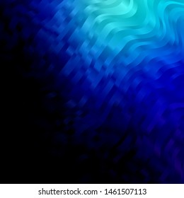 Dark BLUE vector texture with curves. Abstract illustration with gradient bows. Pattern for busines booklets, leaflets
