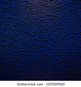 Dark BLUE vector texture with curves. Colorful geometric sample with gradient curves.  Template for your UI design.