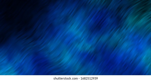 Textura vectorial azul oscuro con curvas. Ilustración en estilo abstracto con degradado curvado. Diseño para su promoción empresarial.