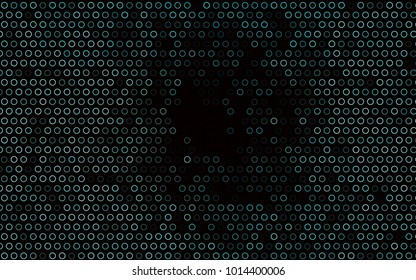 Dark BLUE vector  texture with disks. Beautiful colored illustration with blurred circles in nature style. Pattern can be used as texture of water, rain drops.
