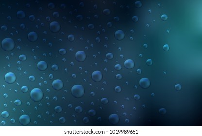 Dark BLUE vector texture with disks. Blurred bubbles on abstract background with colorful gradient. Completely new template for your brand book.