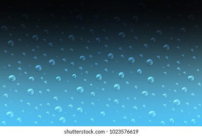 Dark BLUE vector texture with disks. Modern abstract illustration with colorful water drops. The pattern can be used for aqua ad, booklets.