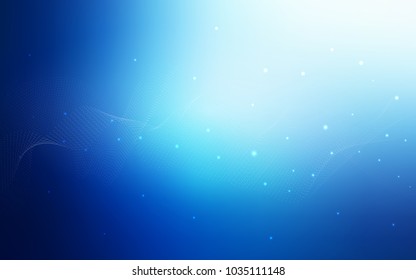 Dark BLUE vector texture with disks. Blurred decorative design in abstract style with bubbles. New design for ad, poster, banner of your website.