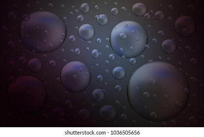 Dark BLUE vector texture with disks. Beautiful colored illustration with blurred circles in nature style. New design for ad, poster, banner of your website.