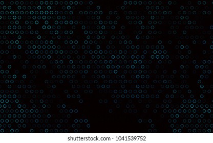 Dark BLUE vector  texture with disks. Blurred bubbles on abstract background with colorful gradient. New design for ad, poster, banner of your website.