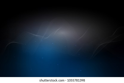 Dark BLUE vector texture with disks. Modern abstract illustration with colorful water drops. Completely new template for your brand book.