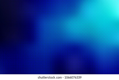 Dark BLUE vector texture with disks. Abstract illustration with colored bubbles in nature style. Pattern can be used as texture of wallpapers.