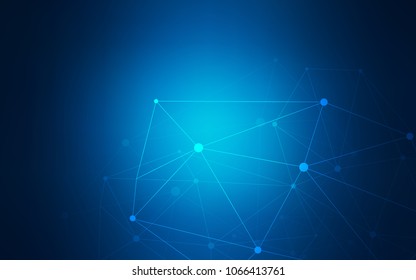 Dark BLUE vector texture with disks, lines. Illustration with set of colorful abstract circles and lines. New design for ad, poster, banner of your website.
