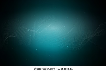 Dark BLUE vector texture with disks. Illustration with set of shining colorful abstract circles. The pattern can be used for ads, leaflets of liquid.