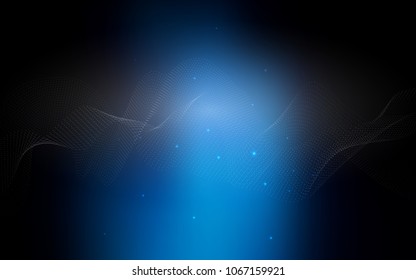 Dark BLUE vector texture with disks. Modern abstract illustration with colorful water drops. The pattern can be used for ads, leaflets of liquid.