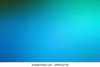 Dark BLUE vector texture with disks. Illustration with set of shining colorful abstract circles. Completely new template for your brand book.