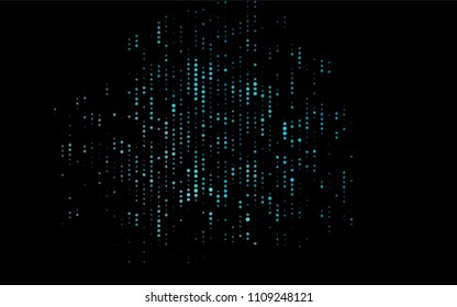 Dark BLUE vector  texture with disks. Blurred bubbles on abstract background with colorful gradient. The pattern can be used for beautiful websites.