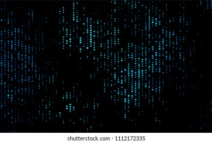 Dark BLUE vector  texture with disks. Blurred bubbles on abstract background with colorful gradient. The pattern can be used for beautiful websites.