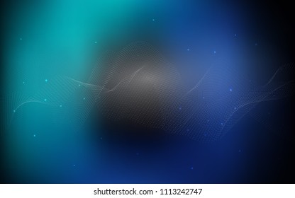 Dark BLUE vector texture with disks. Abstract illustration with colored bubbles in nature style. The pattern can be used for aqua ad, booklets.