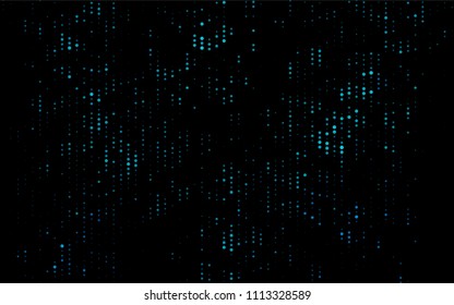 Dark BLUE vector  texture with disks. Blurred bubbles on abstract background with colorful gradient. Completely new template for your brand book.