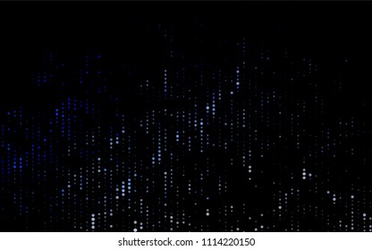 Dark BLUE vector  texture with disks. Blurred decorative design in abstract style with bubbles. Beautiful design for your business natural advert.