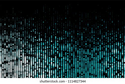 Dark BLUE vector  texture with disks. Blurred bubbles on abstract background with colorful gradient. New design for ad, poster, banner of your website.