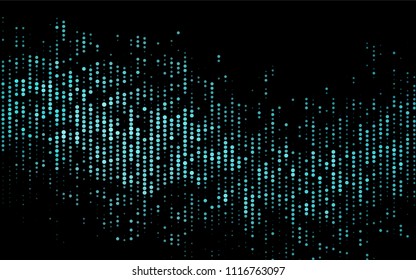 Dark BLUE vector  texture with disks. Blurred decorative design in abstract style with bubbles. The pattern can be used for ads, leaflets of liquid.