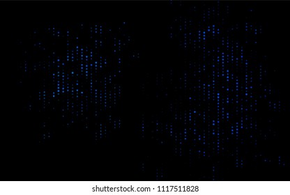 Dark BLUE vector  texture with disks. Blurred decorative design in abstract style with bubbles. Beautiful design for your business natural advert.