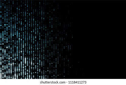 Dark BLUE vector  texture with disks. Abstract illustration with colored bubbles in nature style. New design for ad, poster, banner of your website.