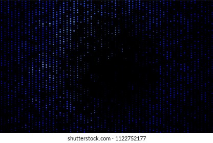 Dark BLUE vector  texture with disks. Illustration with set of shining colorful abstract circles. The pattern can be used for beautiful websites.