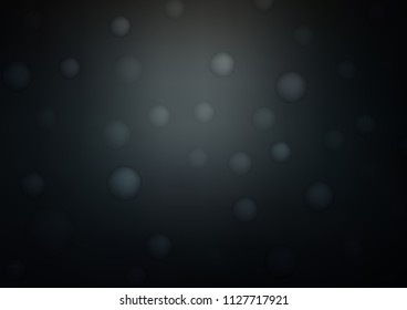 Dark BLUE vector texture with disks. Modern abstract illustration with colorful water drops. The pattern can be used for beautiful websites.