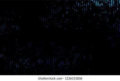Dark BLUE vector  texture with disks. Blurred bubbles on abstract background with colorful gradient. New design for ad, poster, banner of your website.