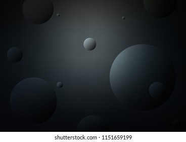 Dark BLUE vector texture with disks. Abstract illustration with colored bubbles in nature style. Beautiful design for your business natural advert.