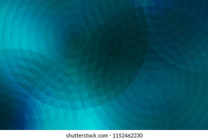 Dark BLUE vector texture with disks. Blurred decorative design in abstract style with bubbles. New design for ad, poster, banner of your website.